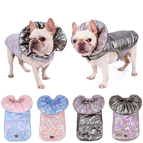 ETOPARS Abrigo para Perro Reversible de Invierno, Invierno Caliente Chaqueta para Mascotas Perros, Chaqueta de Plumas para Mascotas, Ropa Traje para Mascotas Perros Gatos