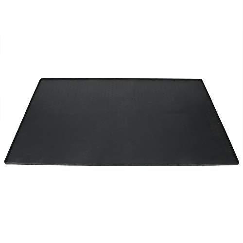 EVTSCAN Almohadilla de Silicona Negra Impermeable, Alfombrilla Antideslizante para alimentación de Perros y Gatos, Mantel Individual de Agua para Comer en el Coche