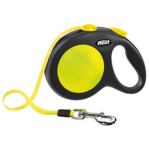 Flexi - Correa classic neon reflect L cinta 5 m