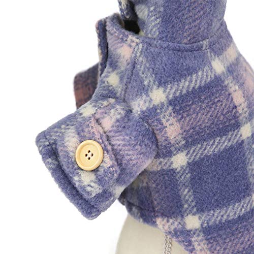Fmiljiaty Ropa para Perros a Cuadros, Abrigo de Invierno para Gatos, para Perros pequeños y medianos,    Chaqueta, Traje, Disfraz de Perro Salchicha  Manténgase Caliente otoño Invierno