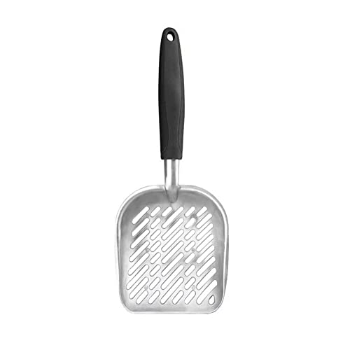 Froiny Metal Cat Litter Pala Grande Hueco Aleación Aluminio Heces Pala Artefacto Tofu Heces Pala Gato Heces Pala Cat Supplies
