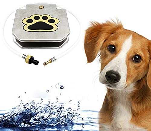 Fuente De Agua De Perro Automático Paso En El Juguete Al Aire Libre con Mascotas Seguridad Sin Electricidad, Fuente De Agua