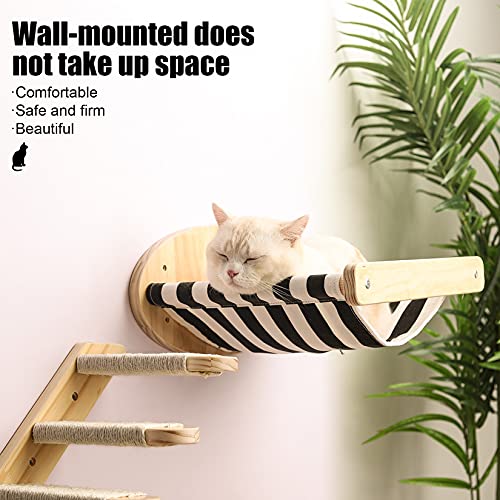 FUMENG Juguete de la Pared del Gato, 4 Pasos Gato Sube Las escaleras, Cat Rasguño Escalera Estante Muebles para Mascotas para Gato Escalada Jugar Tumbonado,A