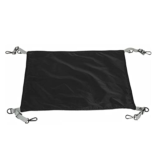 Gato Hamaca Colgante Ajustable Dos Lados Cómodo Impermeable Descanso Almohadilla para Dormir Jaula para Mascotas Hamaca Cama Suministros para Gatos Negro Negro