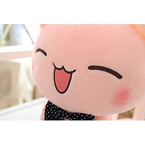 GBBNWFOL Gatito Rosa Gato Corbata de Plomo Juguete Peluche Animal niño cumpleaños Regalo de cumpleaños decoración del hogar Rosa