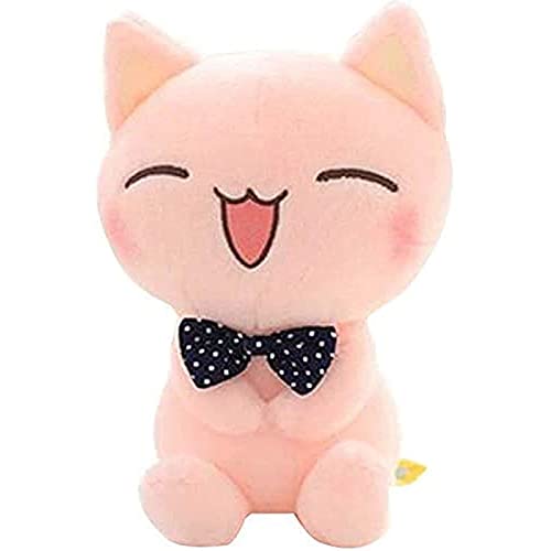 GBBNWFOL Gatito Rosa Gato Corbata de Plomo Juguete Peluche Animal niño cumpleaños Regalo de cumpleaños decoración del hogar Rosa