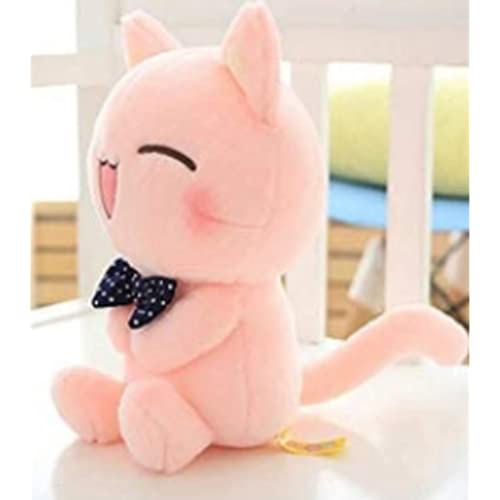 GBBNWFOL Gatito Rosa Gato Corbata de Plomo Juguete Peluche Animal niño cumpleaños Regalo de cumpleaños decoración del hogar Rosa