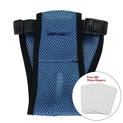 Genérico Pañal Reutilizable para Perros- Braga Higiénica para Perra en celo- Pañales Sanitarios para Mascotas pequeñas y Medianas-Talla M (38cm a 50cm)
