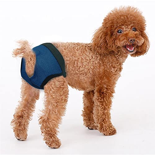 Genérico Pañal Reutilizable para Perros- Braga Higiénica para Perra en celo- Pañales Sanitarios para Mascotas pequeñas y Medianas-Talla M (38cm a 50cm)
