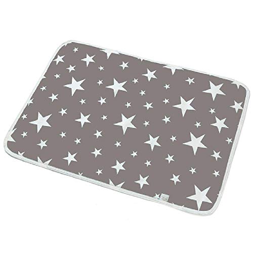 GHKK Pañales de PVC Impermeables de Tres Capas para Perros y Mascotas, patrón de Almohadilla de absorción de Agua, Alfombrilla de orina para Perros y Gatos, cojín de colchón Reutilizable para PIS