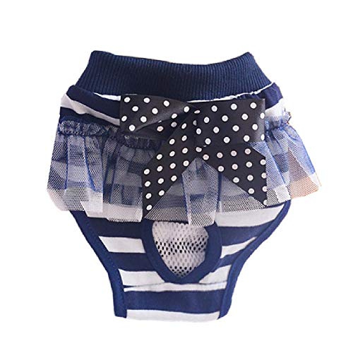 GHKK Pañales para Perros, Pantalones fisiológicos Sanitarios para Mascotas, pañales para Perros, Pantalones Cortos Lavables para Perros, Bragas, Ropa Interior para menstruación, Bragas para Mascotas