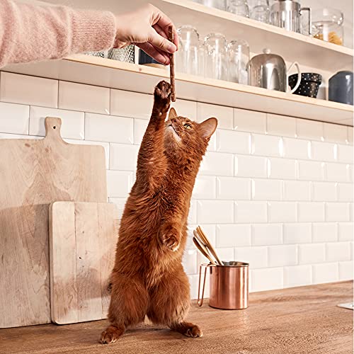 GimCat Superfood Duo-Sticks Vacuno y Manzana - Suave Snack para Masticar con un Alto Contenido de Carne y vitaminas - 24 Paquetes (24 x 3 Sticks)