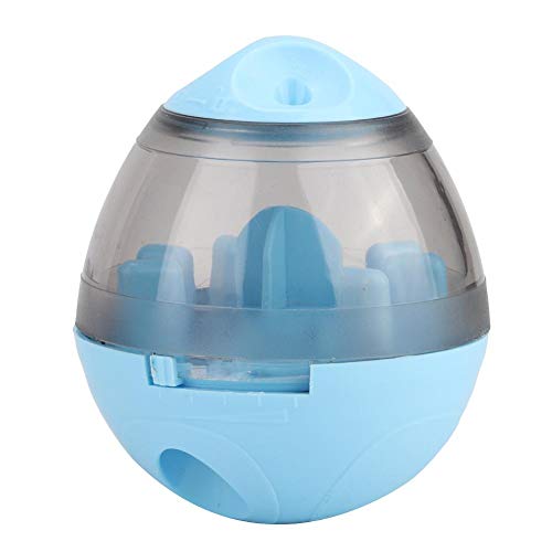 GOTOTOP Comedero Lento para Mascotas, Juguete de dispensación de Tratamiento Lento, Bola de Entrenamiento de Inteligencia interactiva educativa para Cachorros, Perros y Gatos(Azul)