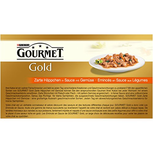 Gourmet Oro Gato Forro Delicada canapés en Sauce