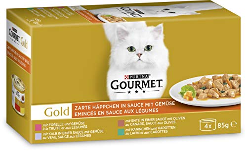 Gourmet Oro Gato Forro Delicada canapés en Sauce