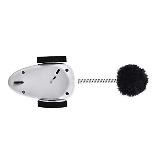 gqdlzgnyLL Gato Divertido Ratón Eléctrico Racer Automático Irregular Movimiento 360 ° Rotación Juguete para Mascotas