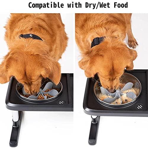 GRONP Comedero de alimentación lenta para perros, accesorio para alimentación lenta para perros, suministros de alimentación para perros y gatos, cuenco y cuenco para evitar vómitos