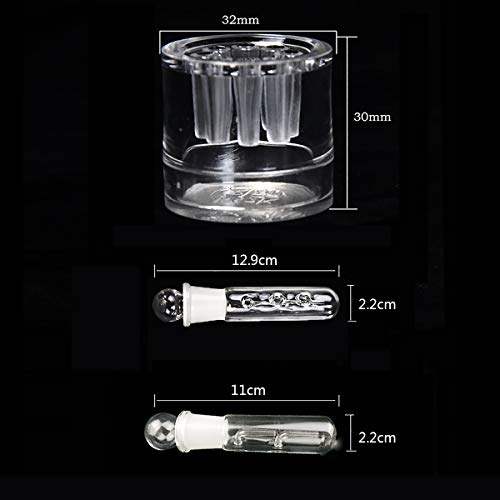Guador Trampa Planaria Transparentes Glass Vivarium Pest Captura Camarón Gusano Planaria Leech Catcher Trampa Gusano para Cereza Cristal Rojos Enanos Sanguijuelas Gusano(3 Hoyos/2 Hoyos/8 Hoyos)
