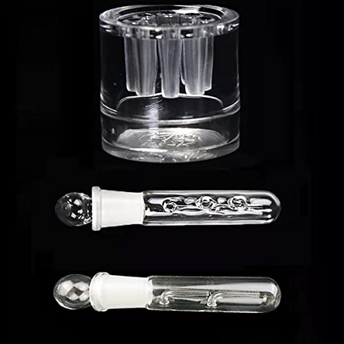 Guador Trampa Planaria Transparentes Glass Vivarium Pest Captura Camarón Gusano Planaria Leech Catcher Trampa Gusano para Cereza Cristal Rojos Enanos Sanguijuelas Gusano(3 Hoyos/2 Hoyos/8 Hoyos)