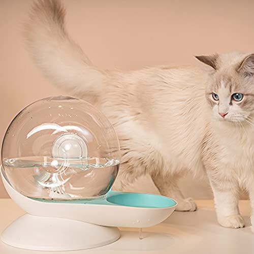GUOJFEN Fuente de Agua automática para Perro, Cachorro pequeño, Gatito, Caracol, Burbuja, Interior Transparente, Conveniente para Comprobar el Regalo de Agua