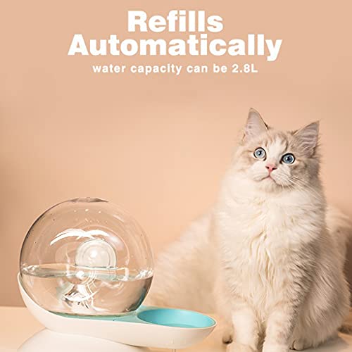 GUOJFEN Fuente de Agua automática para Perro, Cachorro pequeño, Gatito, Caracol, Burbuja, Interior Transparente, Conveniente para Comprobar el Regalo de Agua