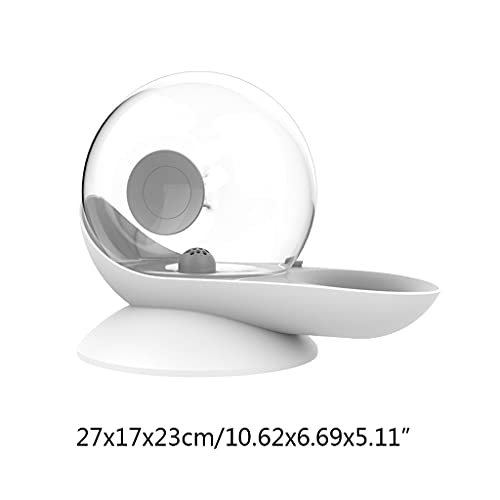 GUOJFEN Fuente de Agua automática para Perro, Cachorro pequeño, Gatito, Caracol, Burbuja, Interior Transparente, Conveniente para Comprobar el Regalo de Agua