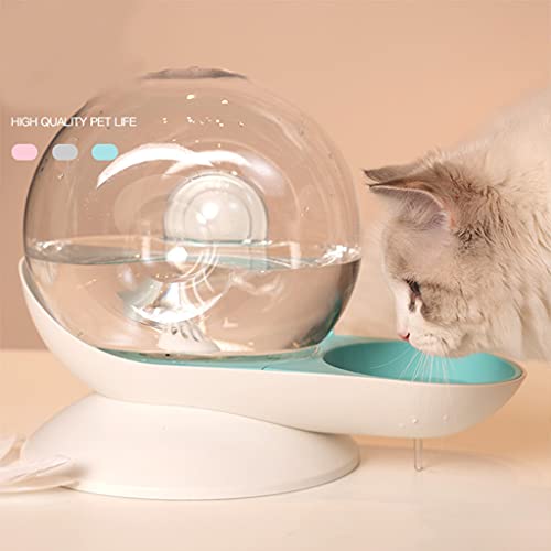 GUOJFEN Fuente de Agua automática para Perro, Cachorro pequeño, Gatito, Caracol, Burbuja, Interior Transparente, Conveniente para Comprobar el Regalo de Agua