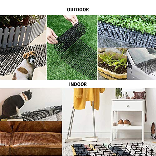 HAOHON Alfombrilla Gatos con PúAs,Alfombrilla Repelente para Gatos,Perros y Animales,Alfombrilla Disuasoria Repelente,Alfombrilla Interior de Gatos Al Aire Libre para JardíN, 2 MX 0,3 M