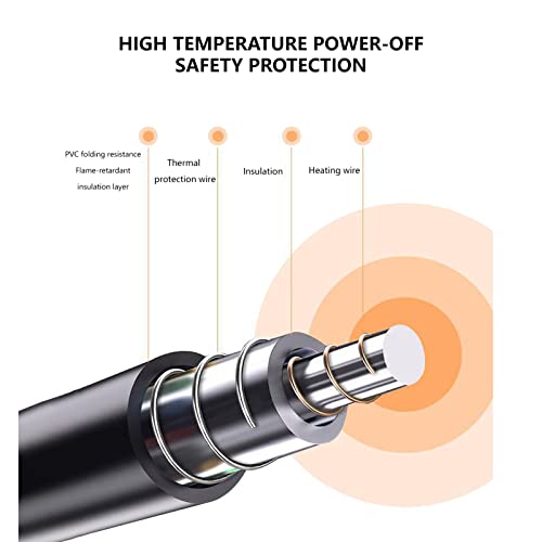 HGML Almohadilla Térmica para Mascotas, Alfombra Térmica Impermeable Interiores, Perros GatosAlmohadilla Térmica Eléctrica, Alfombra Térmica Apagado Automático Round Bear-M