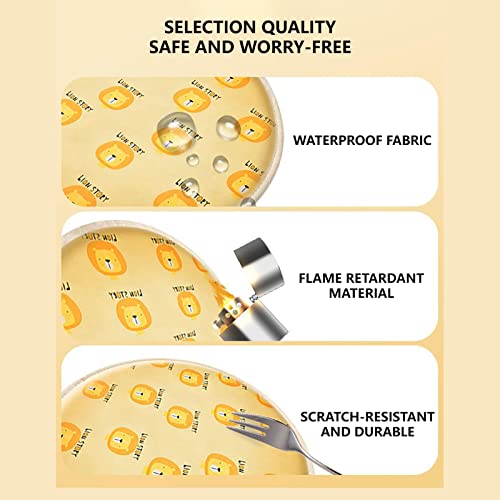HGML Almohadilla Térmica para Mascotas, Alfombra Térmica Impermeable Interiores, Perros GatosAlmohadilla Térmica Eléctrica, Alfombra Térmica Apagado Automático Round Bear-M