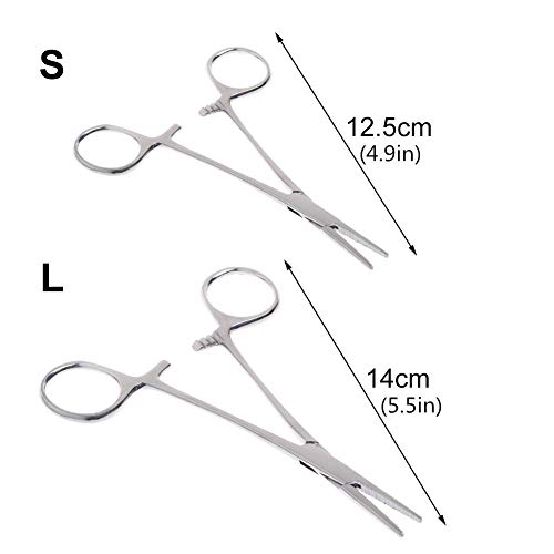 hongyupu Tijeras para Perros Tijeras Peluqueria Canina Removedor de Orejas para Mascotas El Pelo de la Nariz Tijeras Tijeras curvadas para Perro Straight,12.5cm