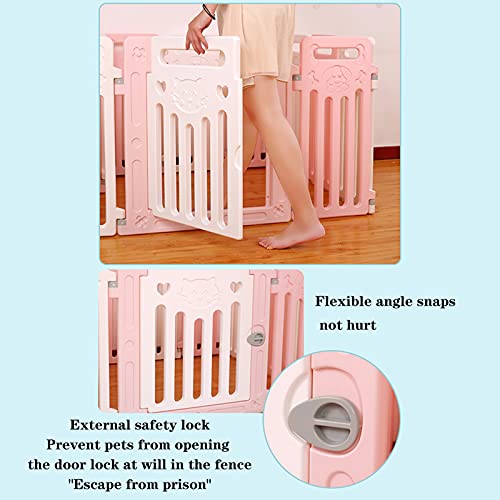 Huo Pantera De Mascotas Cerca De Plástico con Puerta DIY DIY Pet Pet Pequeño Pantalla por Pequeños Pequeños Pequeños para por Puppy, Gatito, Guinea Pigs, Conejito(Size:70 * 70 * 73cm)
