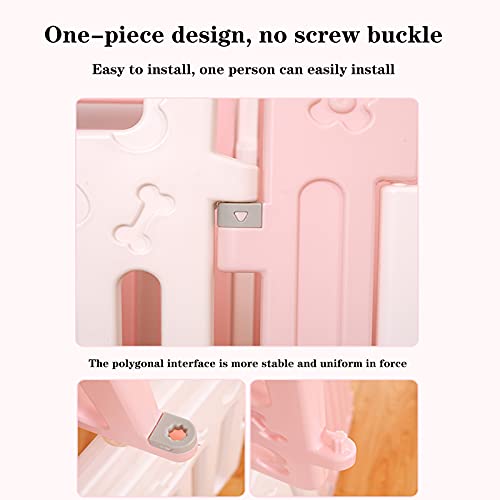 Huo Pantera De Mascotas Cerca De Plástico con Puerta DIY DIY Pet Pet Pequeño Pantalla por Pequeños Pequeños Pequeños para por Puppy, Gatito, Guinea Pigs, Conejito(Size:70 * 70 * 73cm)
