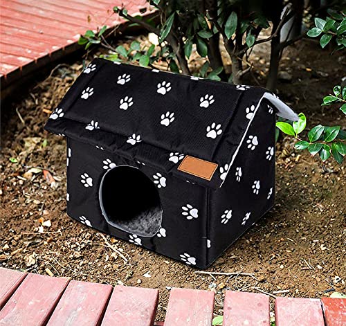 IELSH Casa para Gatos/Perros Exterior Invierno, Caseta para Gatos Exterior Impermeable, Casa para Mascotas Exterior Refugio Animales, 3 Especificaciones, Buen Efecto de Aislamiento