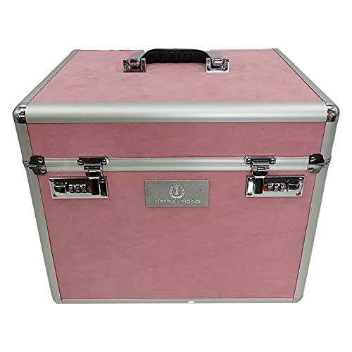 Imperial Riding IRHShiny Flower Power - Caja de limpieza con espejo, color rosa
