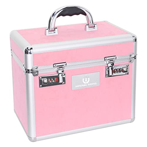 Imperial Riding IRHShiny Flower Power - Caja de limpieza con espejo (tamaño pequeño), color rosa