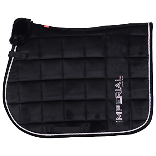 Imperial Riding Sillín Pad Flower Power in Size: Dressage Full. - Negro - Dressage Full