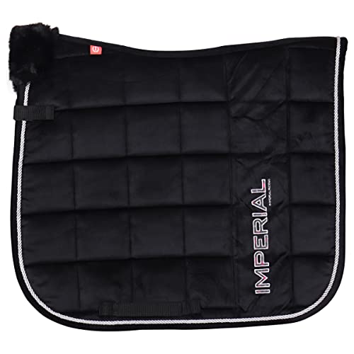 Imperial Riding Sillín Pad Flower Power in Size: Dressage Full. - Negro - Dressage Full