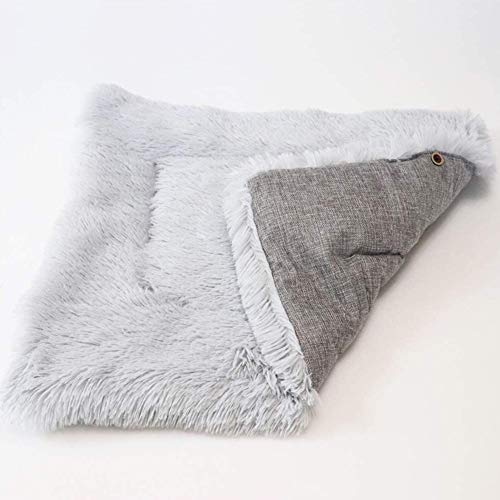 Janjunsi Mascota Gato Perro Dormido Bolso - 2 en 1 Cueva Mimosa Plegable Cómodo Gato Cueva Cama Cama Gatos Casa con Vellón