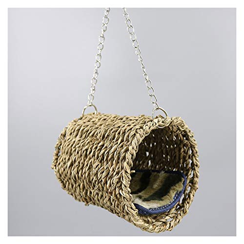 Jaula Pájaros Birdcage Fibra natural Acogedora Cría de descanso, lugar para pájaros proporciona refugio del escondite de pájaros de clima frío pequeños pájaros exóticos y Canarios Rekord