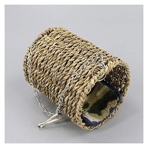 Jaula Pájaros Birdcage Fibra natural Acogedora Cría de descanso, lugar para pájaros proporciona refugio del escondite de pájaros de clima frío pequeños pájaros exóticos y Canarios Rekord
