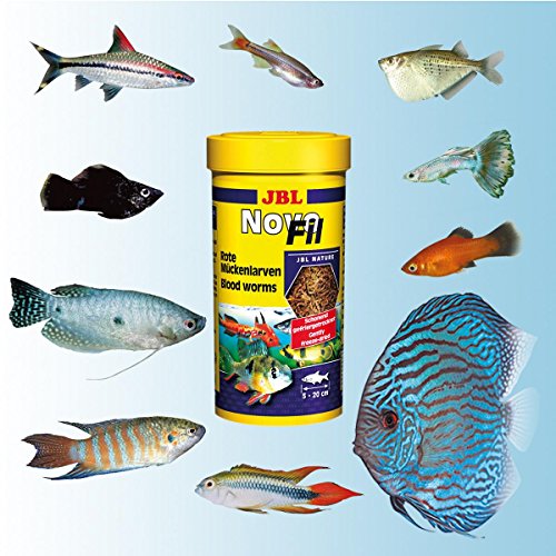 JBL Novo Fil Suplemento Alimenticio con Larvas Rojas para Peces Ornamentales, 100 g