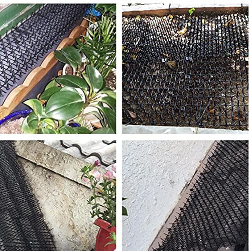 Jorzer Gato De Disuasión Mat Gato del Jardín Tapón Gato Repelente Mat Plana Prickle Perro Franja De Excavación De Disuasión para Interiores Y Exteriores Negro M