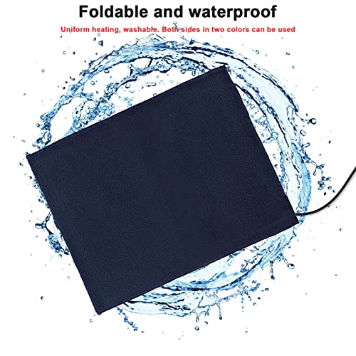 Joyivike Almohadilla Térmica para Mascotas, Manta Termica Terrario, para Perros Y Gatos Reptiles Alfombra Calefactora Ajustable con 3 Control De Temperatura