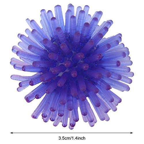 Juguete de Bolas de Gato, 10 Piezas 3,5 cm TPR portátil Colorido Captura de persecución Juguete de Bola de Gato Mascota Flor Burr Ball ejercitador Juguete de Juego Interactivo