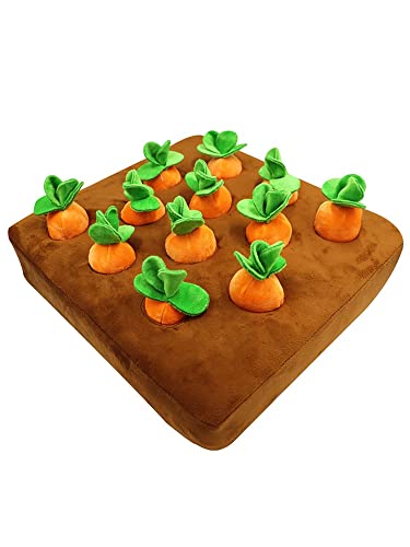 Juguetes de mascicio para perros Perro zanahoria peluche juguete vegetal masticar juguete snuffufe colchoneta for perros gatos juguete educativo perro zanahoria nariz trabajo estera juguete juguete Ju