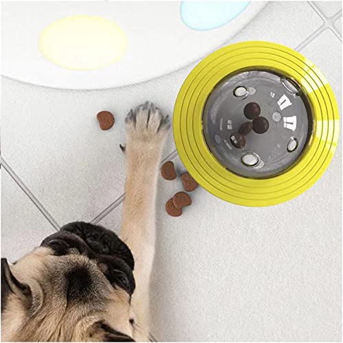 Juguetes de mascicio para perros Volando platillo juego de perro Discos de vuelo juguetes gato masticar fugas lento alimento alimentador bola cachorro IQ Entrenamiento juguete anti choke rompecabezas