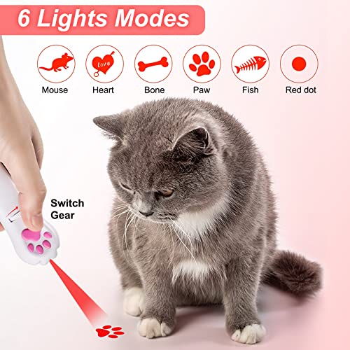 Juguetes interactivos para Gatos y Perros, Juguetes de Entrenamiento para Hacer Ejercicio, USB Recargable