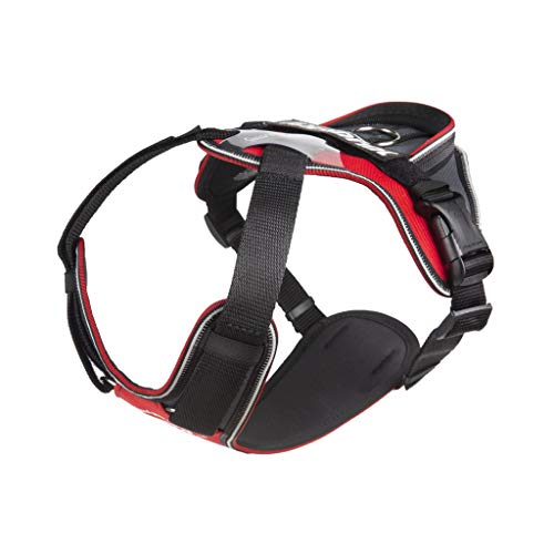 Julius-K9 IDC Longwalk Arnés de Perro, Tamaño XS, Rojo-Gris (19LWH-GR-XS-AMZ)