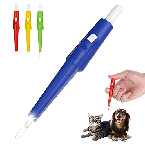 Kasimir Pinzas para garrapatas, Pinzas para garrapatas para Perro/Gato, Profesional Garrapatas Herramienta - Fácil de Eliminar Garrapatas para Mascotas Perros Gatos Caballos Azul